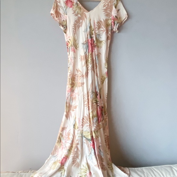 Tropical Long Vintage Dress - Picture 3 of 4